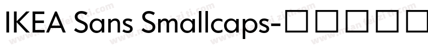 IKEA Sans Smallcaps字体转换